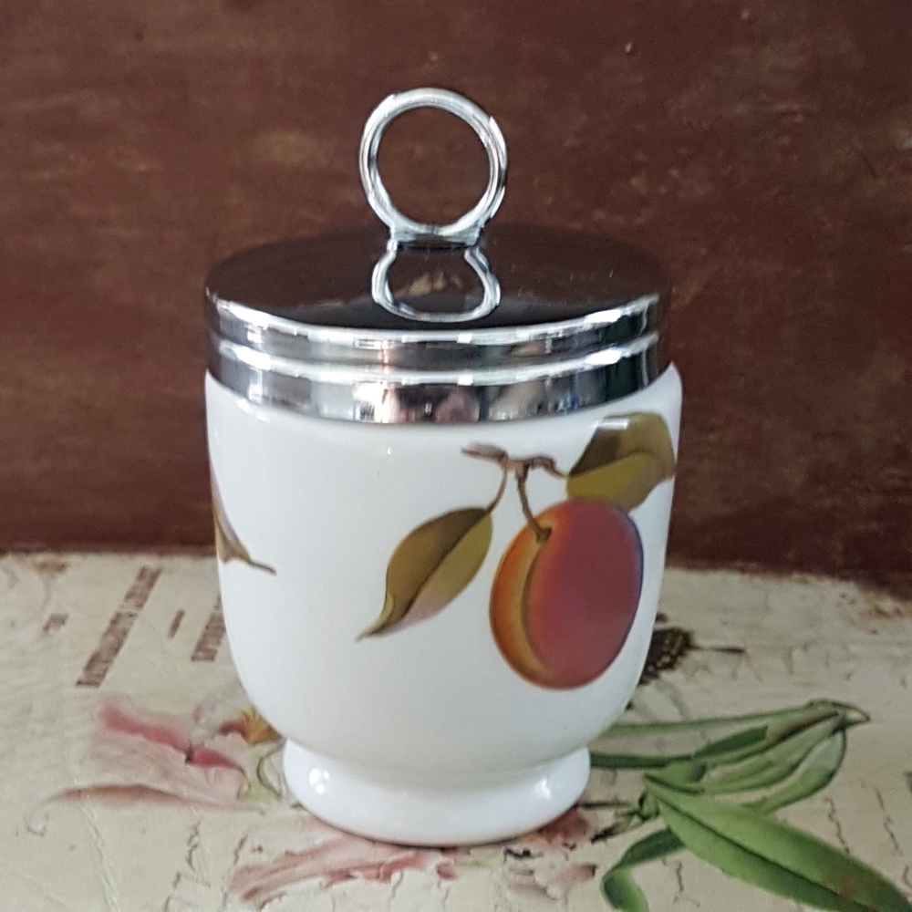 Royal Worcester Evesham Egg Coddler Vintage Ceramic Boiled Cooker Cup - Picture 4 of 10